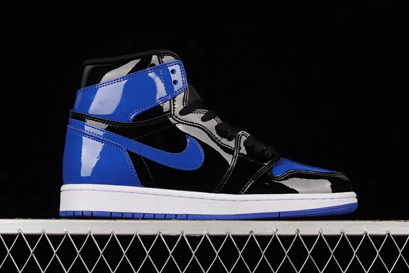 All categories Air Jordan Jordan series basketball shoes Air Jordan 1 High Air Jordan 1 Retro High AJ1 Joe 1 patent leather black and blue 555088-400